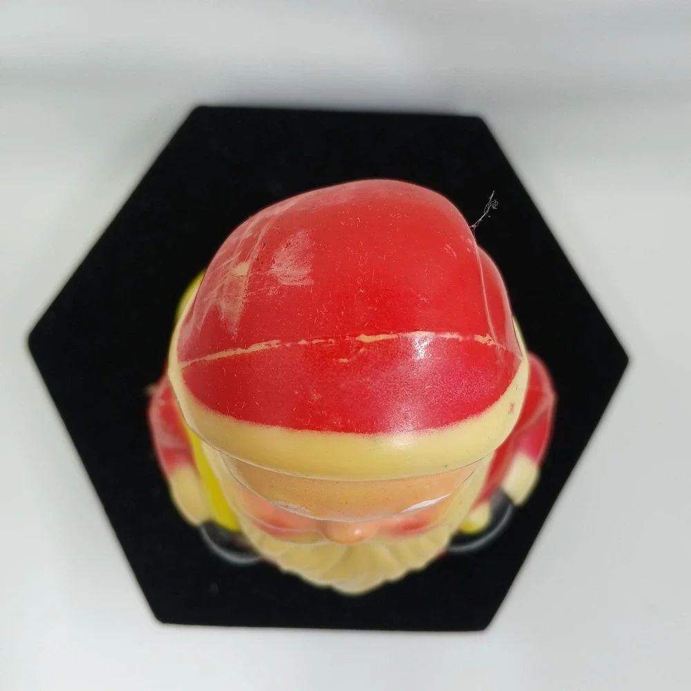 Vintage Kiddie Products Santa Claus Roly Poly Wobbler Toy Plastic 23cm Christmas